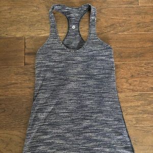 Lululemon Black Heather Racerback Tank Top Size 4